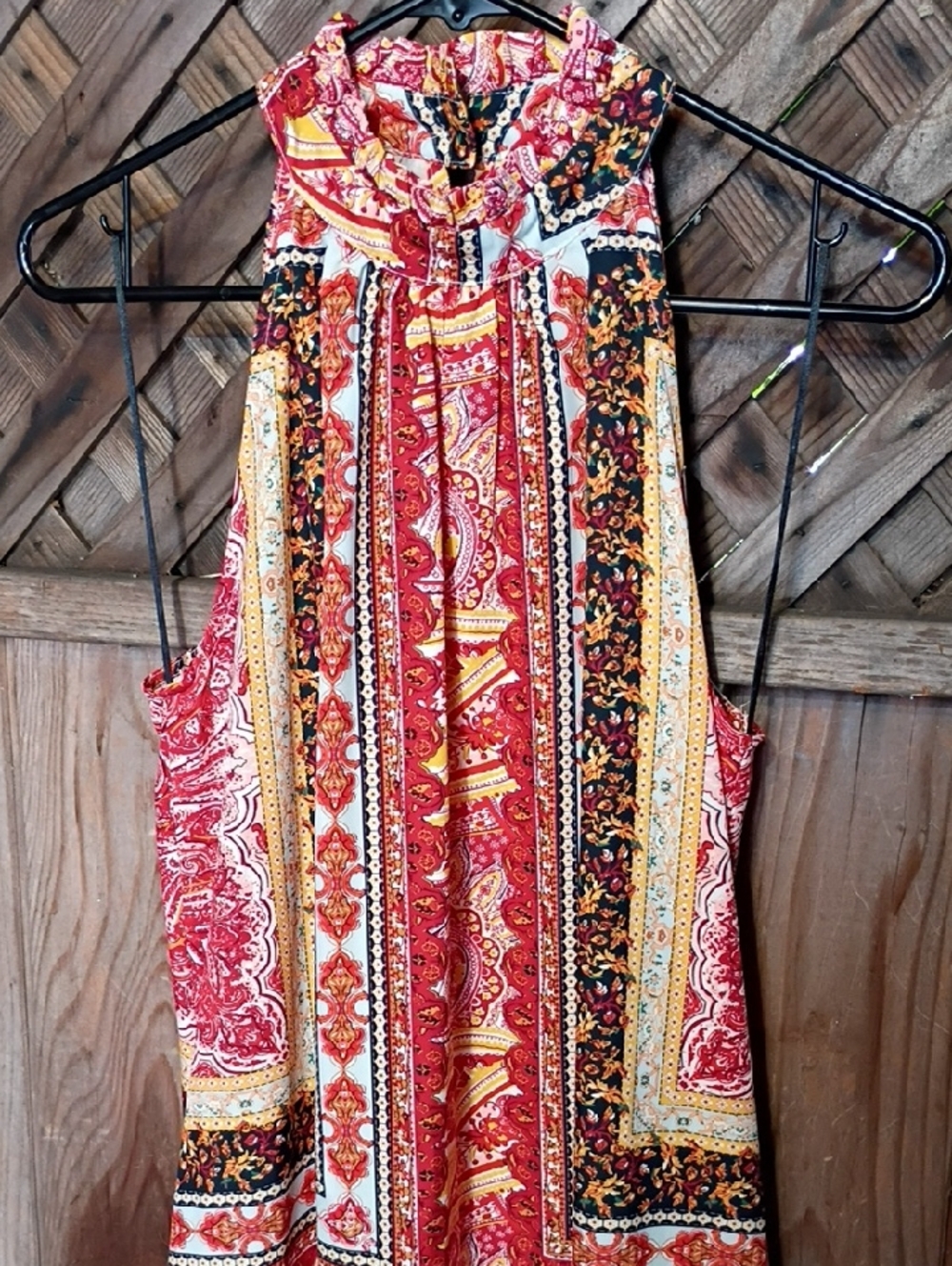 Bohemian Paisley Print Dress